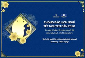 Thông báo Lịch Nghỉ Tết Nguyên Đán Canh Tý 2020