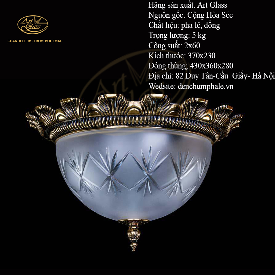 Đèn trần LEA II BRASS ANTIQUE