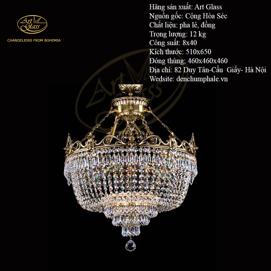 Đèn trần CORINA II BRAS ANTIQUE