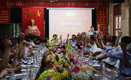 hoi nghi so ket cong tac mat tran 6 thang dau nam, trien khai chuong trinh phoi hop thong nhat hanh dong 6 thang cuoi nam 2022.