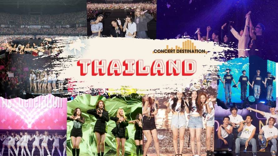 Why do many artists choose Thailand to hold concerts?