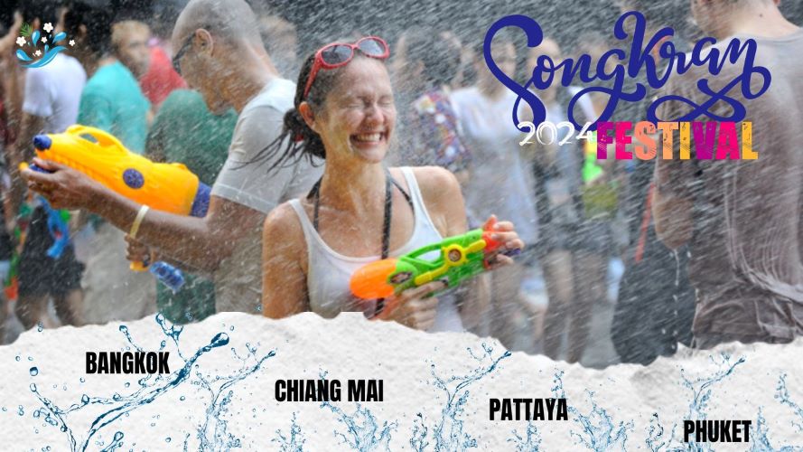 Welcome to Songkran festival 2024 in Thailand!