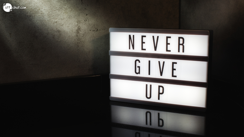 Never give up, don't let anybody tell you that you can't do it quote meaning