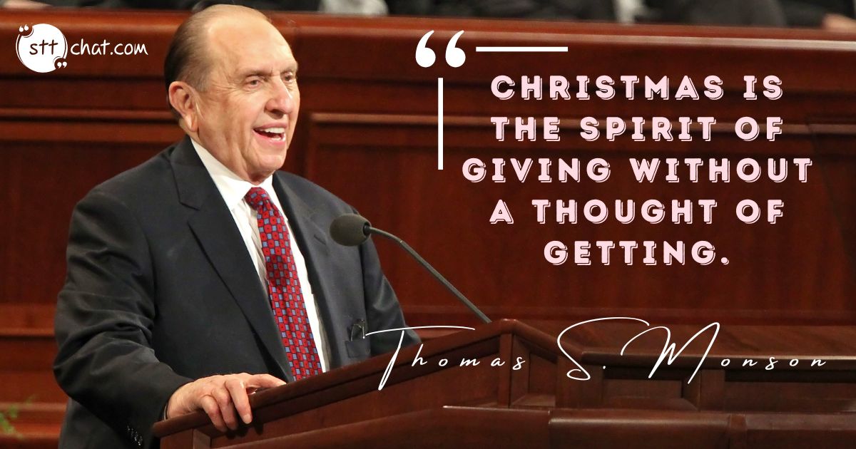 Christmas is the spirit of giving without a thought of getting. 