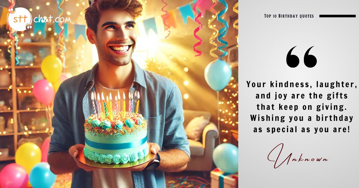 This message focuses on the birthday person's character