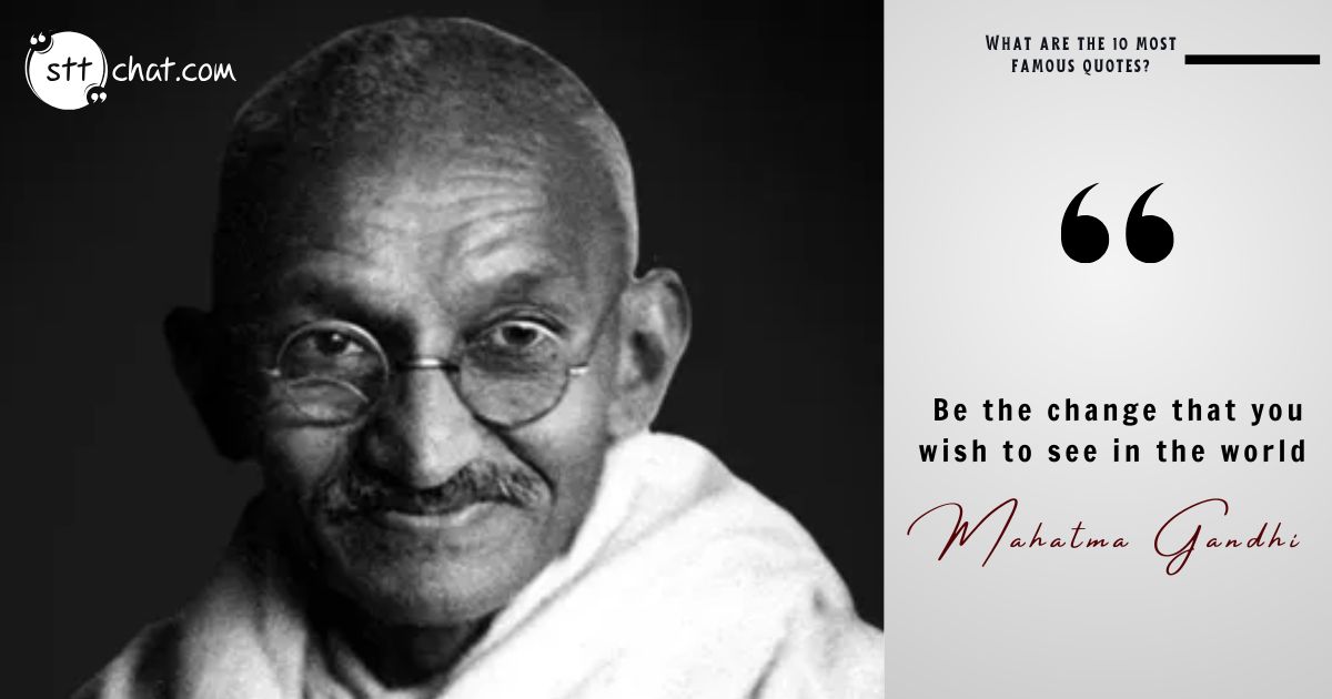 Gandhi’s message is clear: personal transformation is the key to societal change