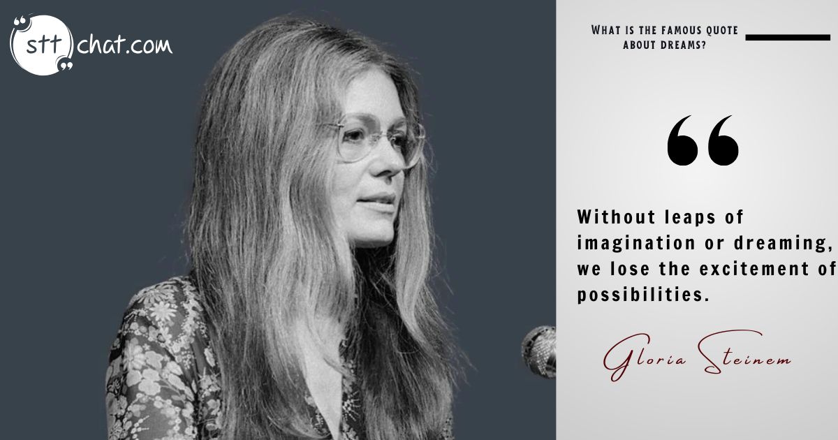 Steinem celebrates imagination as the gateway to endless opportunities