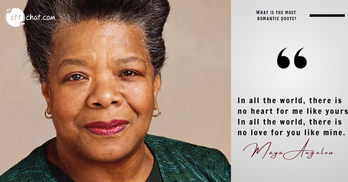 Maya Angelou’s poetic words are a testament to the uniqueness of mutual love