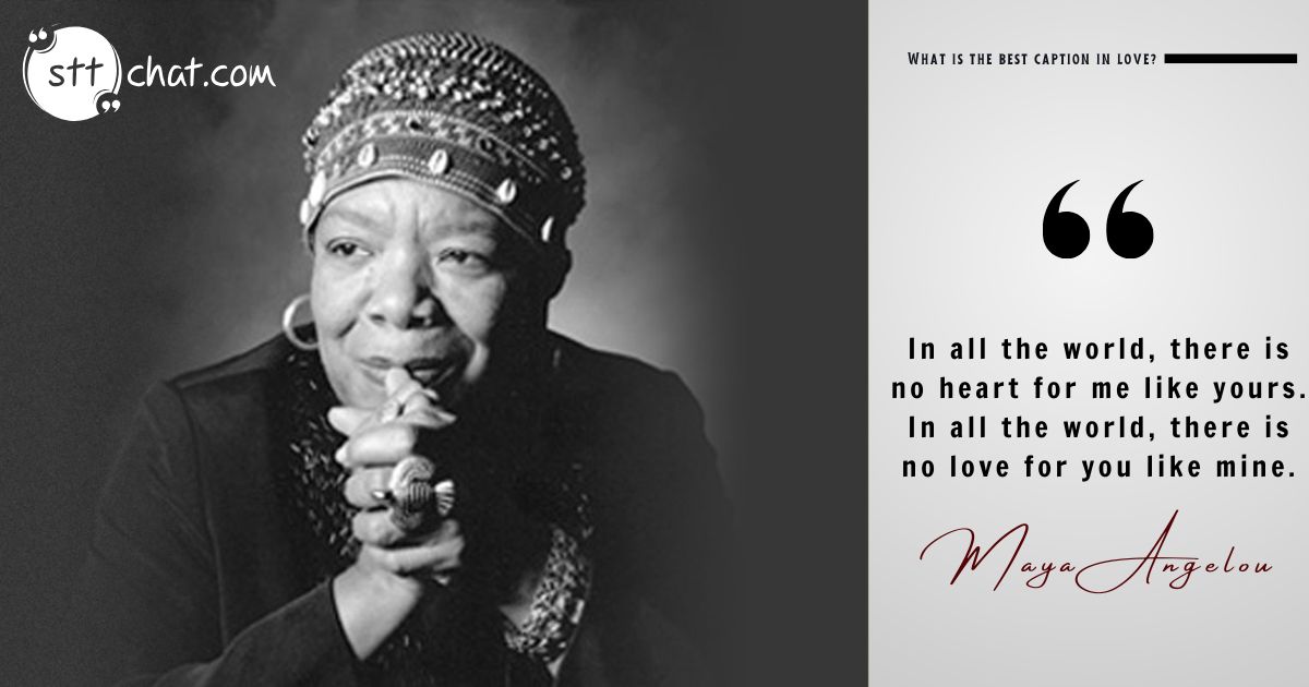 Maya Angelou’s eloquence shines in this declaration of unique and irreplaceable love