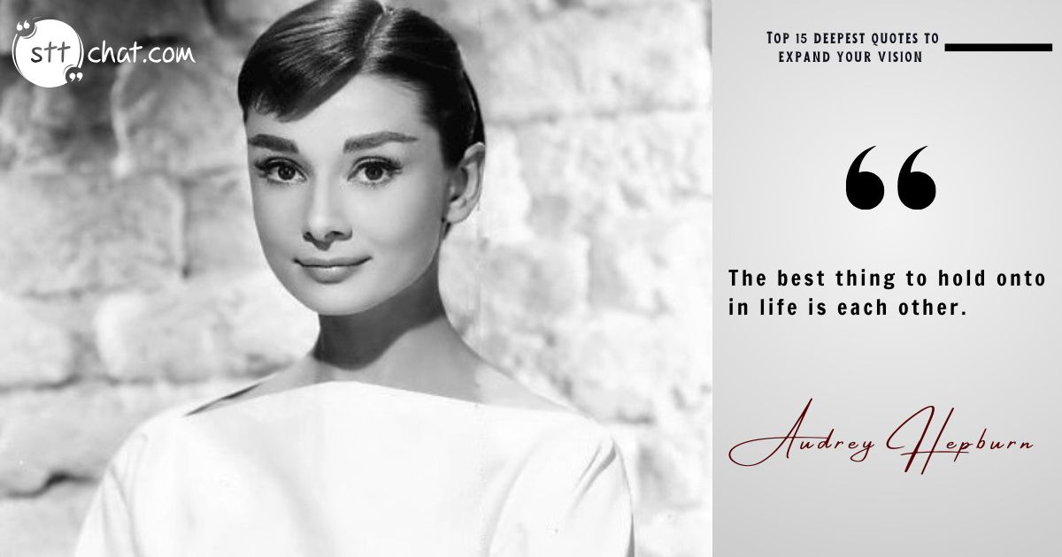 Audrey Hepburn, an icon of grace and elegance, expresses love as life’s ultimate treasure