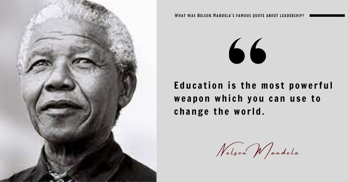 Mandela firmly believed in the transformative power of education, seeing it as the key to eradicating ignorance and building a just society