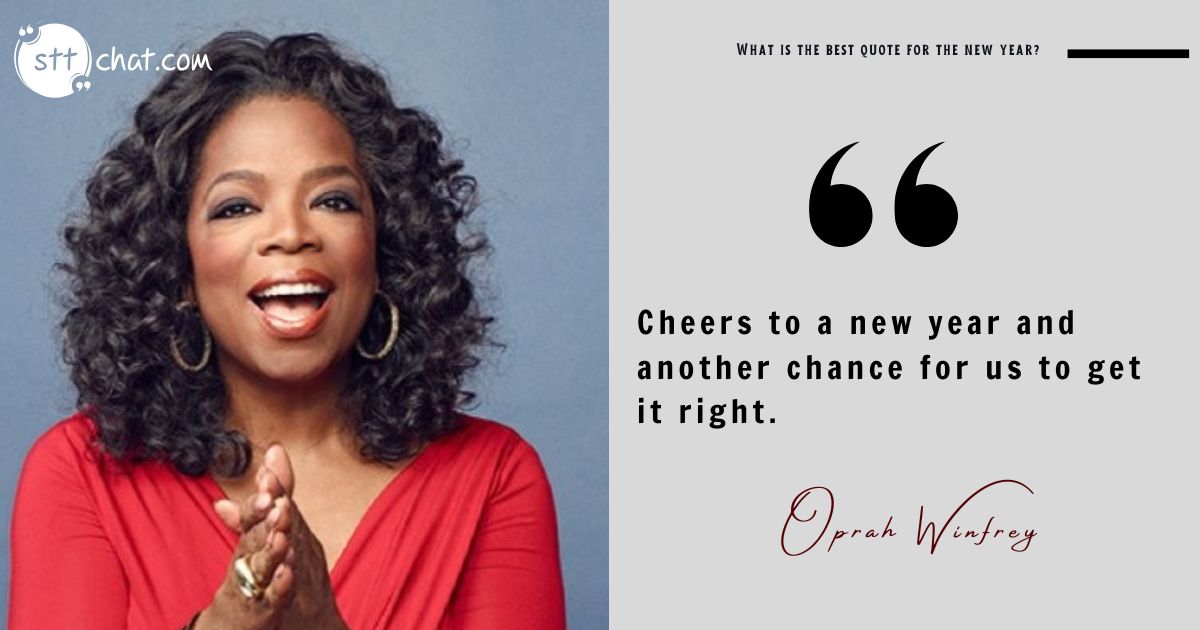 Oprah reminds us that the New Year offers a clean slate—a chance to revisit our dreams and goals