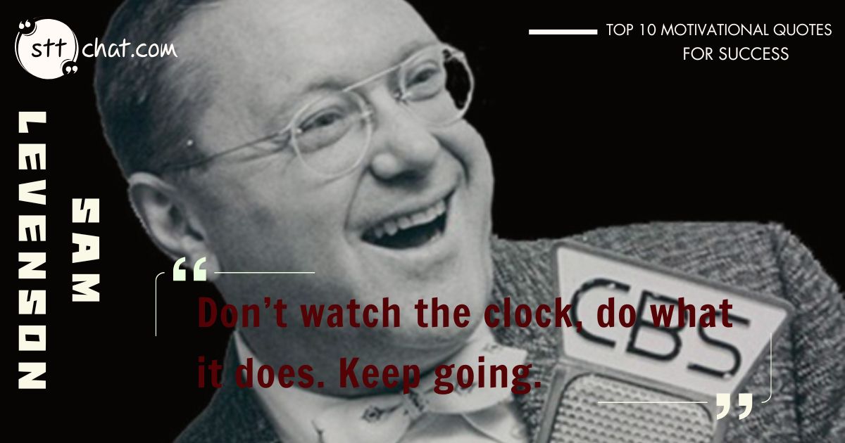 Success is achieved through consistent effort over time. Set small, achievable goals each day to keep making progress.