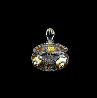Âu pha lê mạ vàng đắp nổi 16.5cm