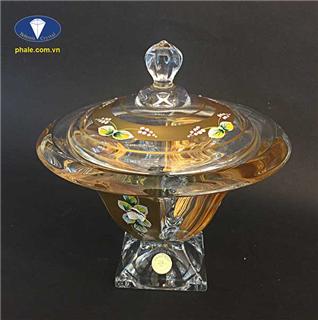 Âu nắp mạ vàng đắp nổi 21cm