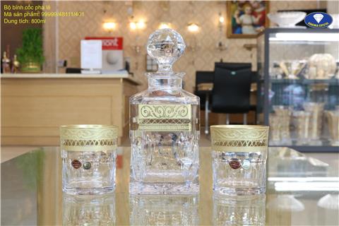 Bộ bình cốc pha lê (1+2)