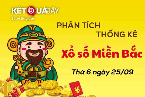 Phân tích KQXSMB thứ 6 ngày 25/09/2020-XS Miền Bắc