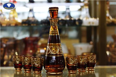 Bộ bình cốc ly pha lê màu 3036 750 16603 85