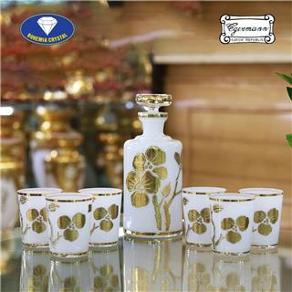 Bộ bình ly cốc pha lê màu 1000ml